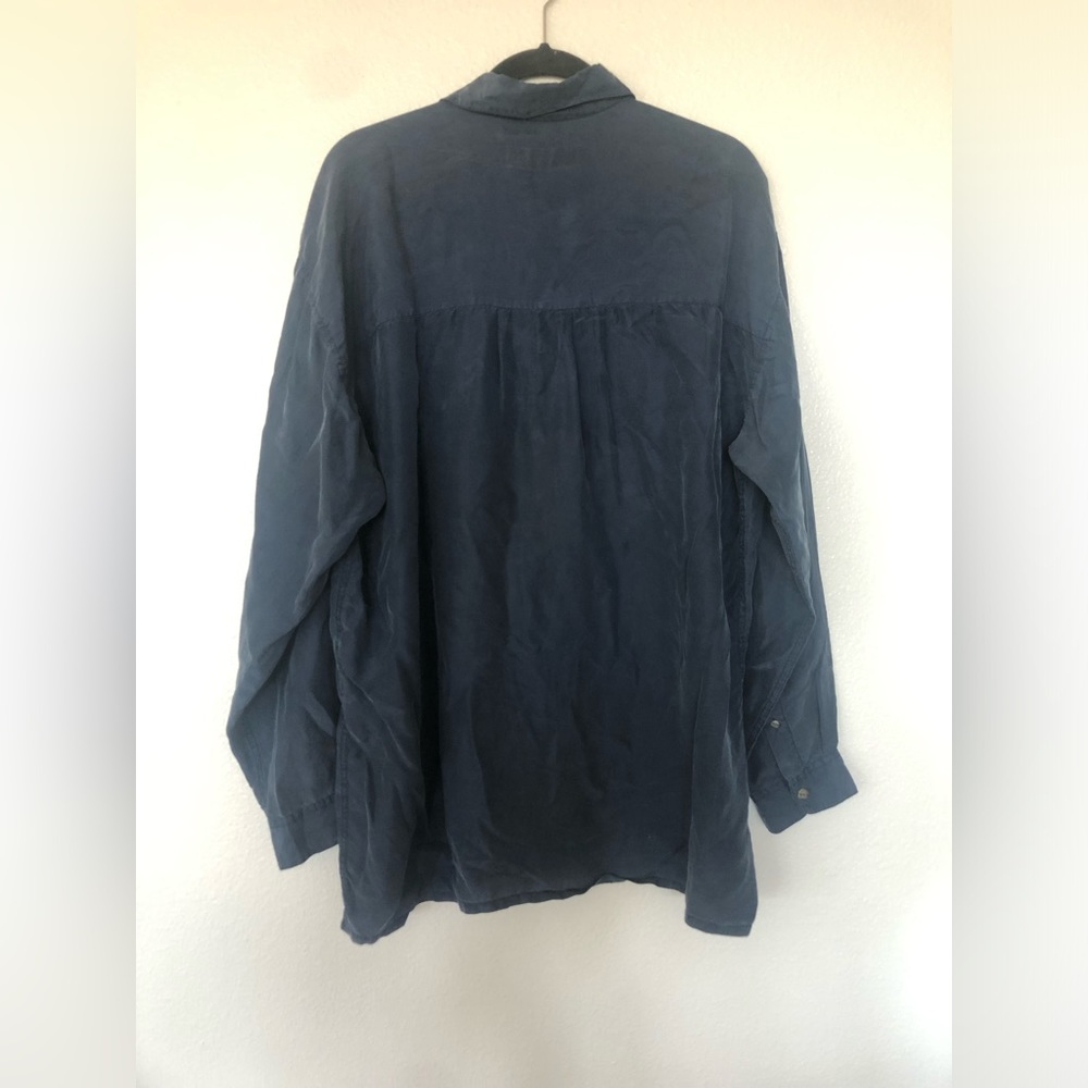 Basic Elements Men’s Silk Button Down Shirt Colla… - image 4